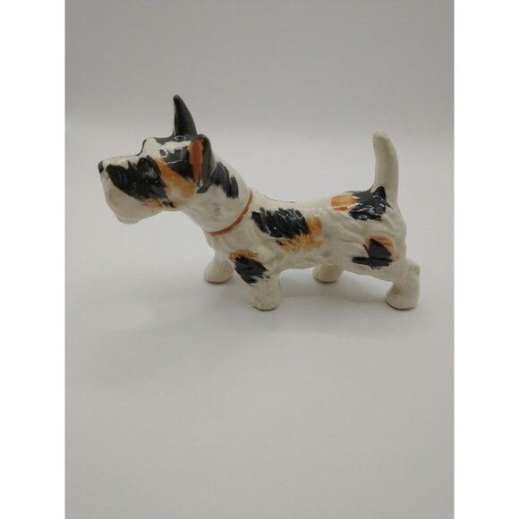 Vintage 1950s Ceramic Terrier Scotty Dog Figurine - Picture 1 of 9